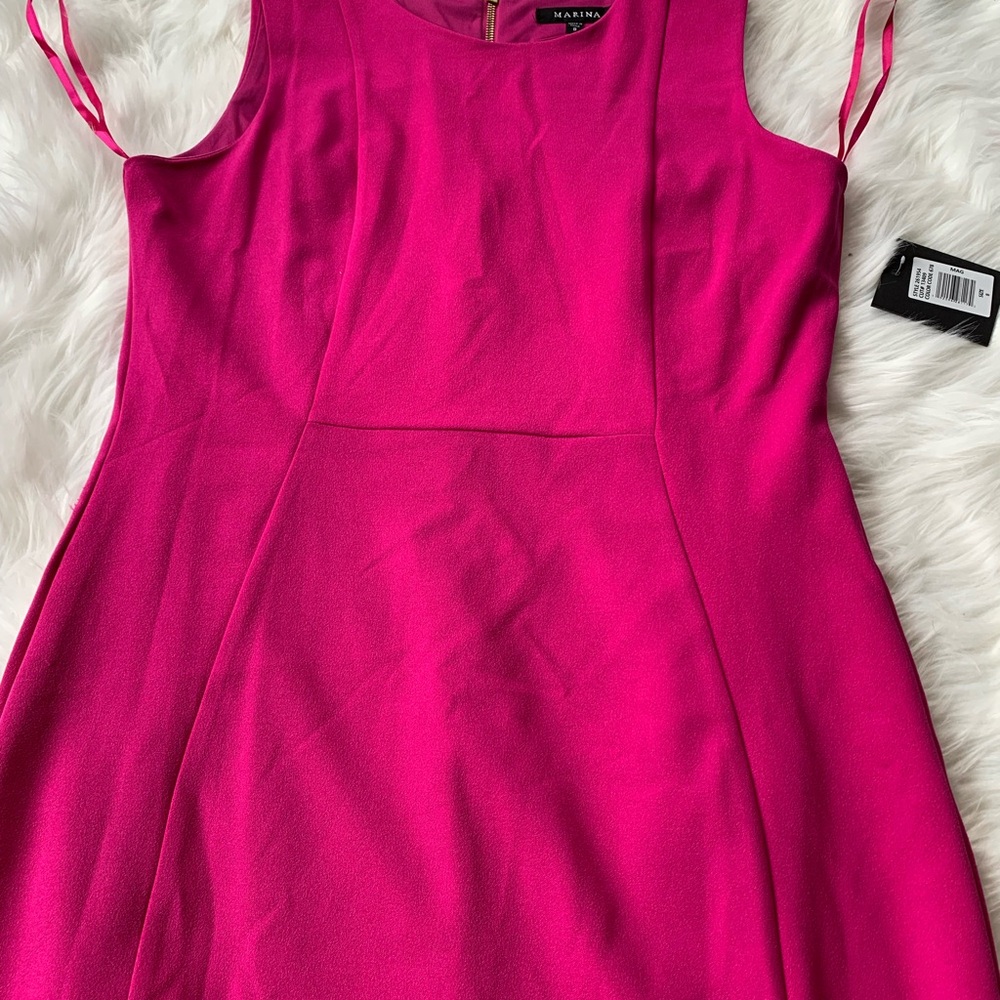 MARINA Pink Midi Dress NWT size 8